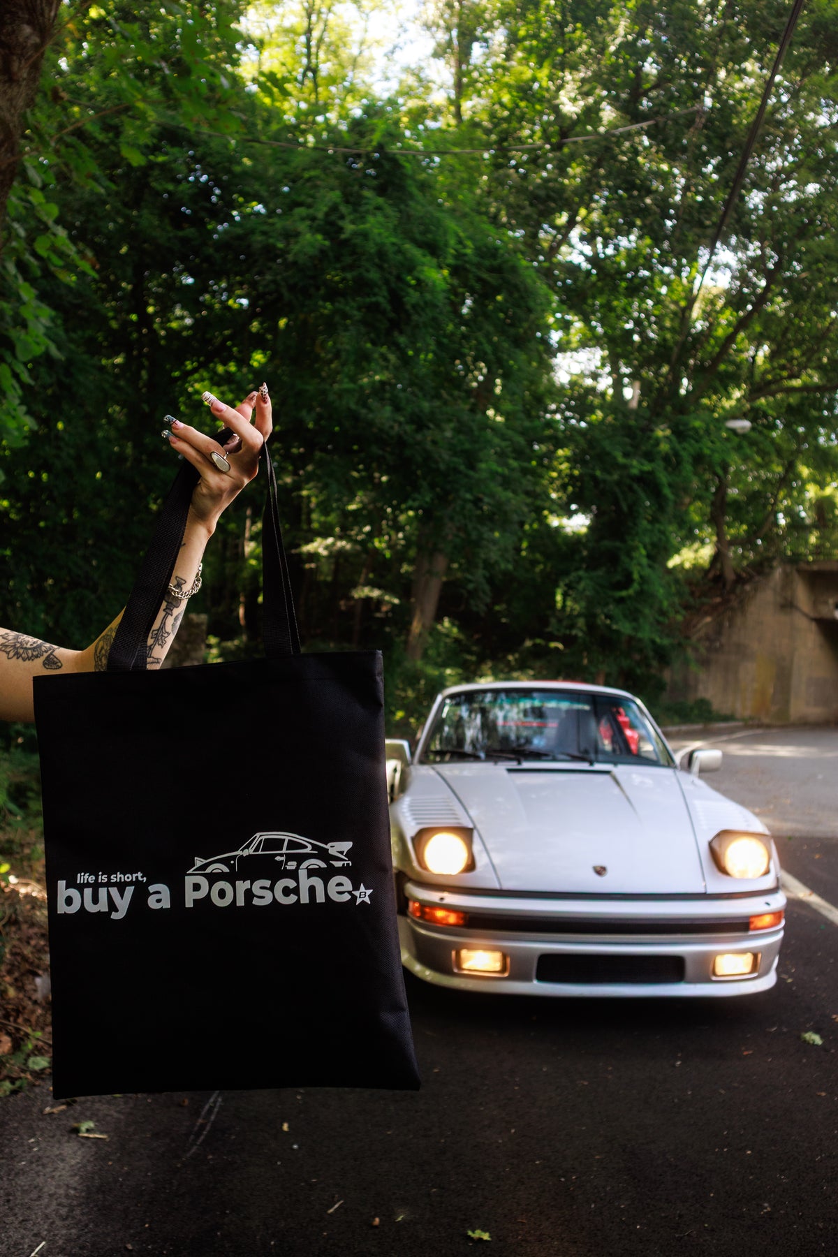 Tote bag “Life is short buy a Porsche”
