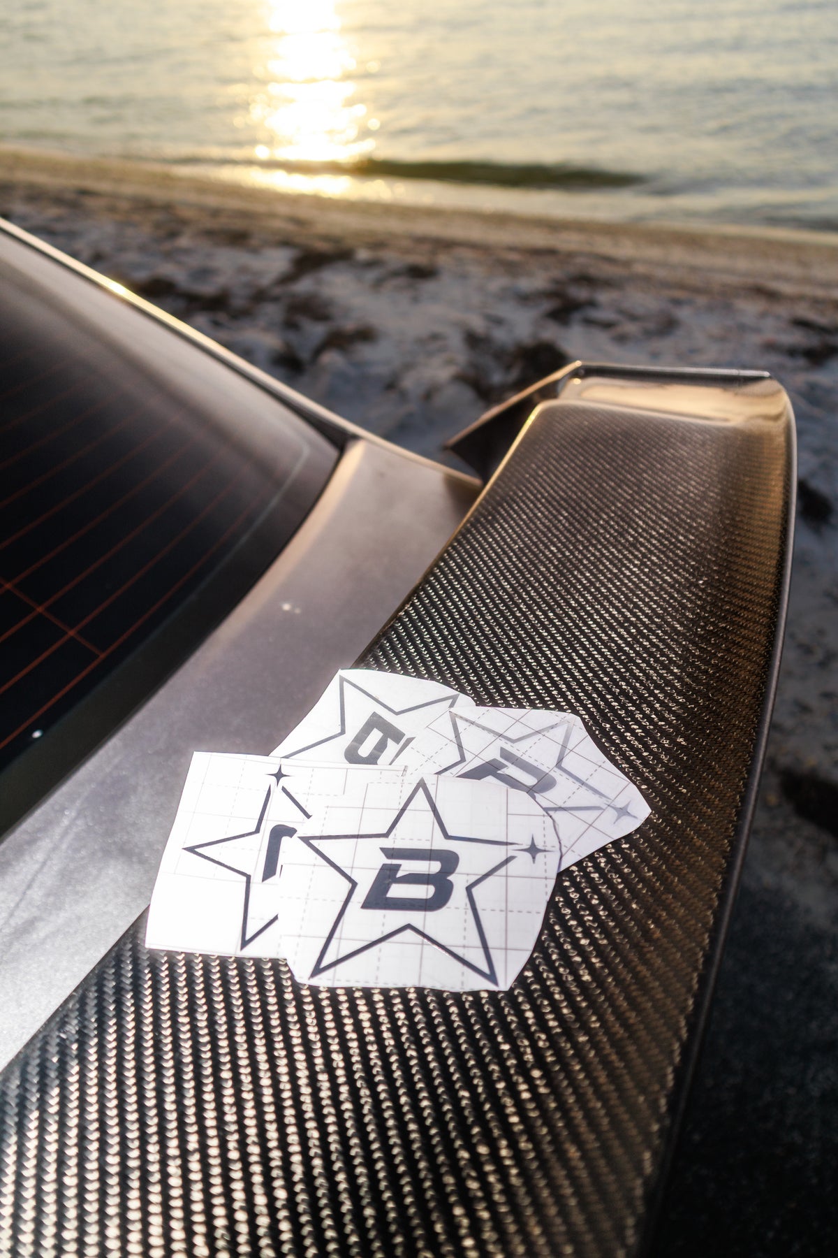 og Bara star decal